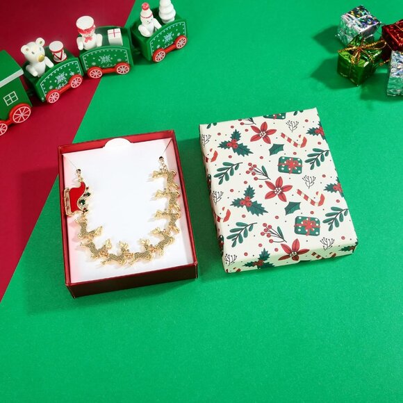 Women With Candy Christmas Tree Pendant Necklace Light Bulb Xmas Jewelry XL21465 - Picture 6 of 6